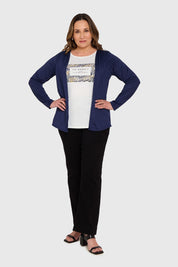 Polera Mujer Tapado Print Azul