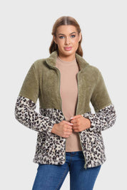 Polar Mujer Tipo Polerón Peludo Verde