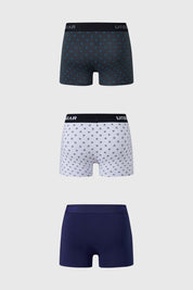 Boxer Hombre Tripack Azul