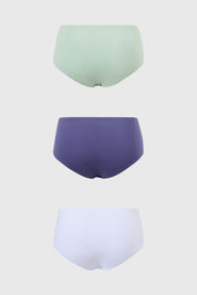 Calzón Mujer Tripack Algodón Azul