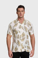 Camisa Hombre Print Hojas Blanco