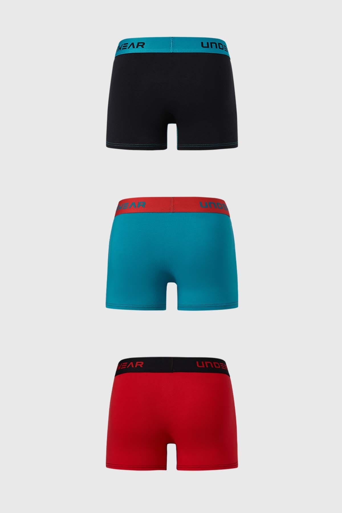 Boxer Hombre Tripack Corto Rojo