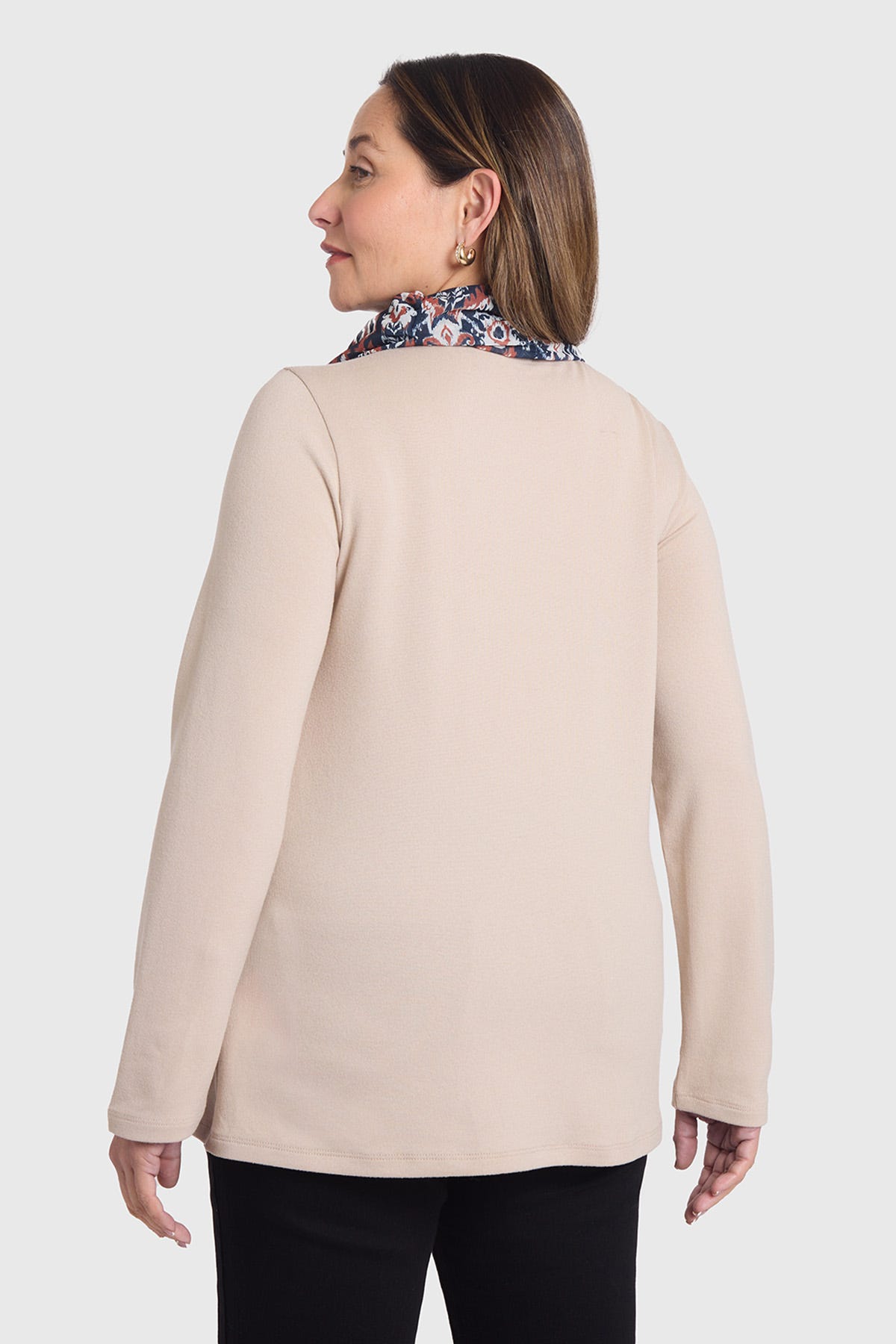 Sweater Mujer Pañuelo Arena