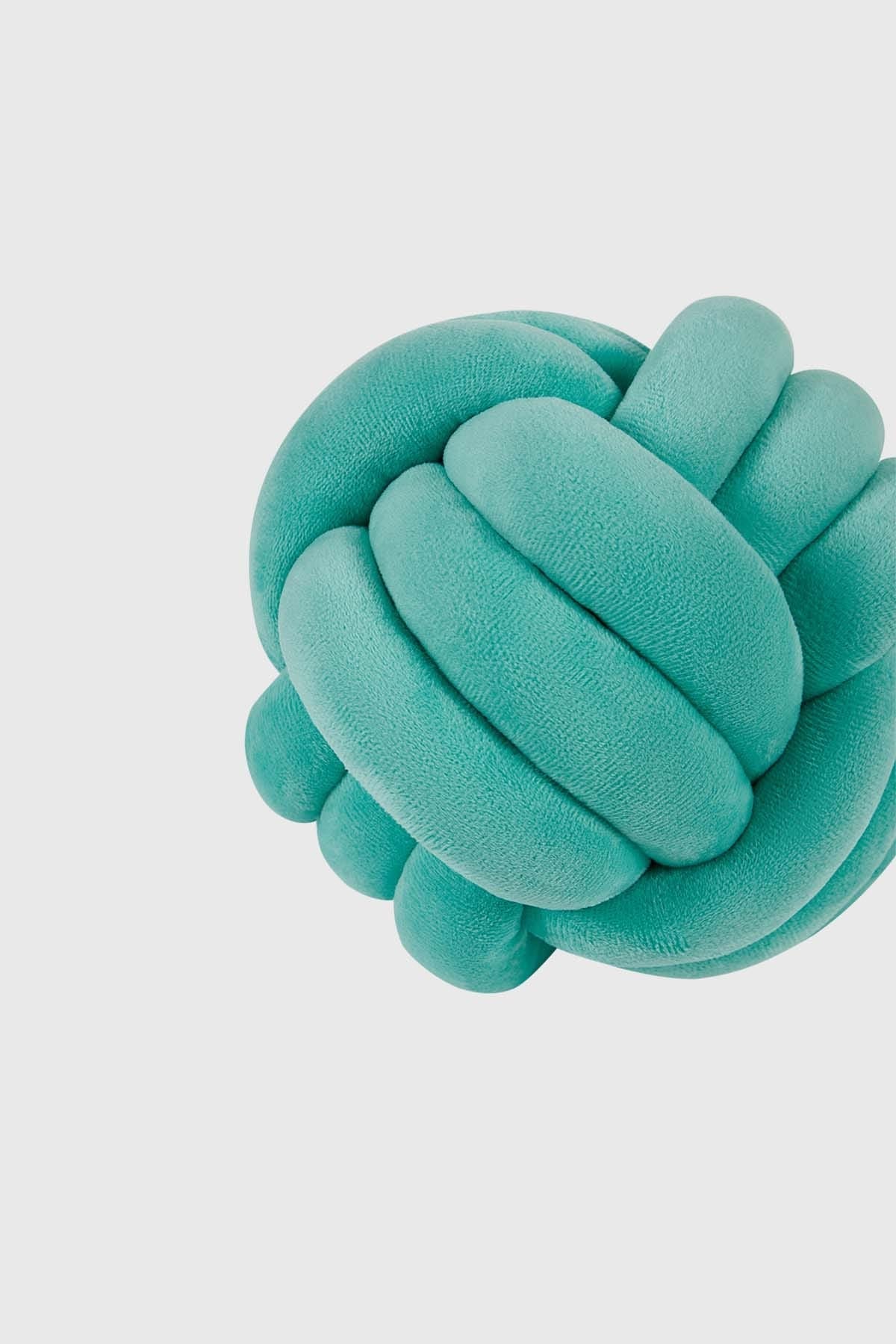 Cojín Unisex Velvet Nudo Aqua