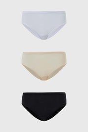 Calzón Mujer Tripack Algodón Blanco