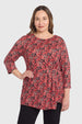 Polera Mujer Estampada Rojo