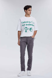 Jeans Hombre Slim Gris