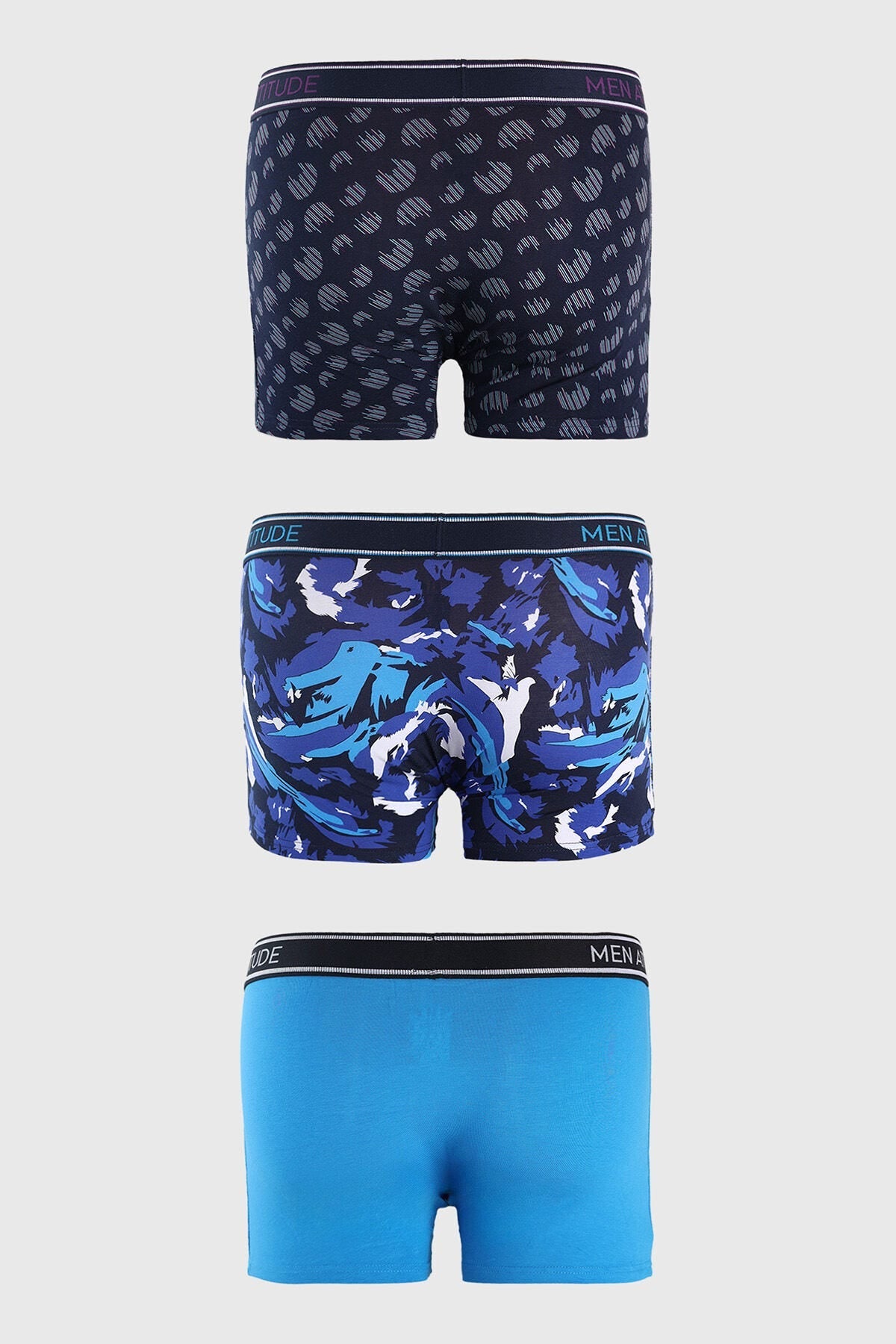 Boxer Hombre Tripack Azul