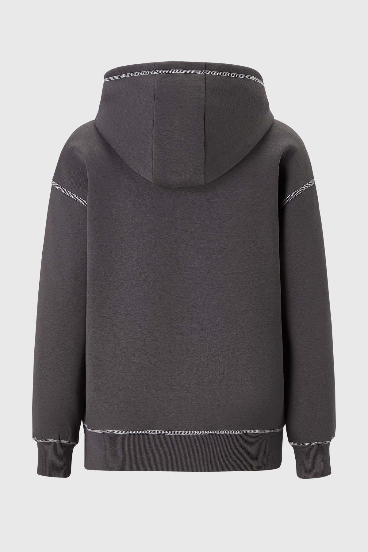 Polerón Niña Oversize Estampado Marengo