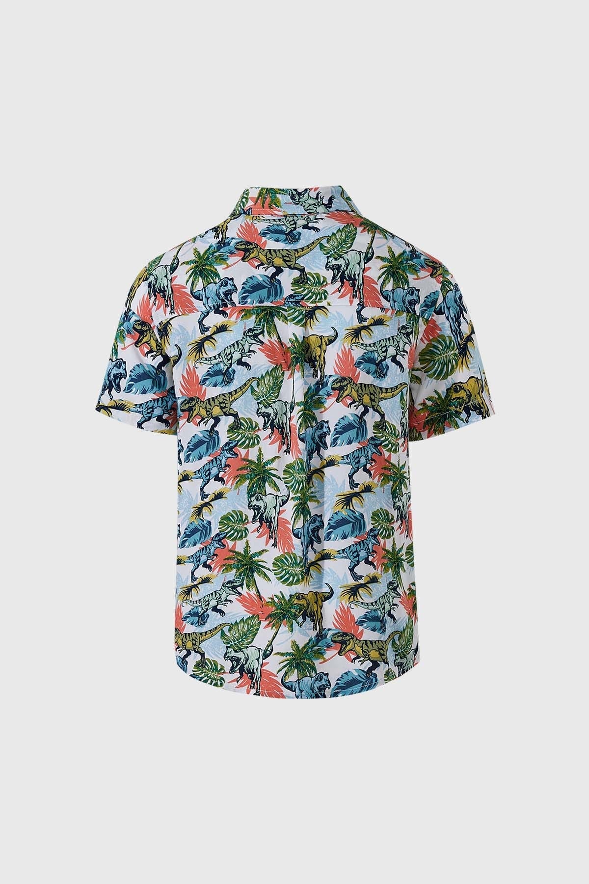 Camisa Niño Guayabera Print Blanco