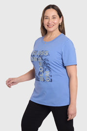 Polera Mujer Celeste