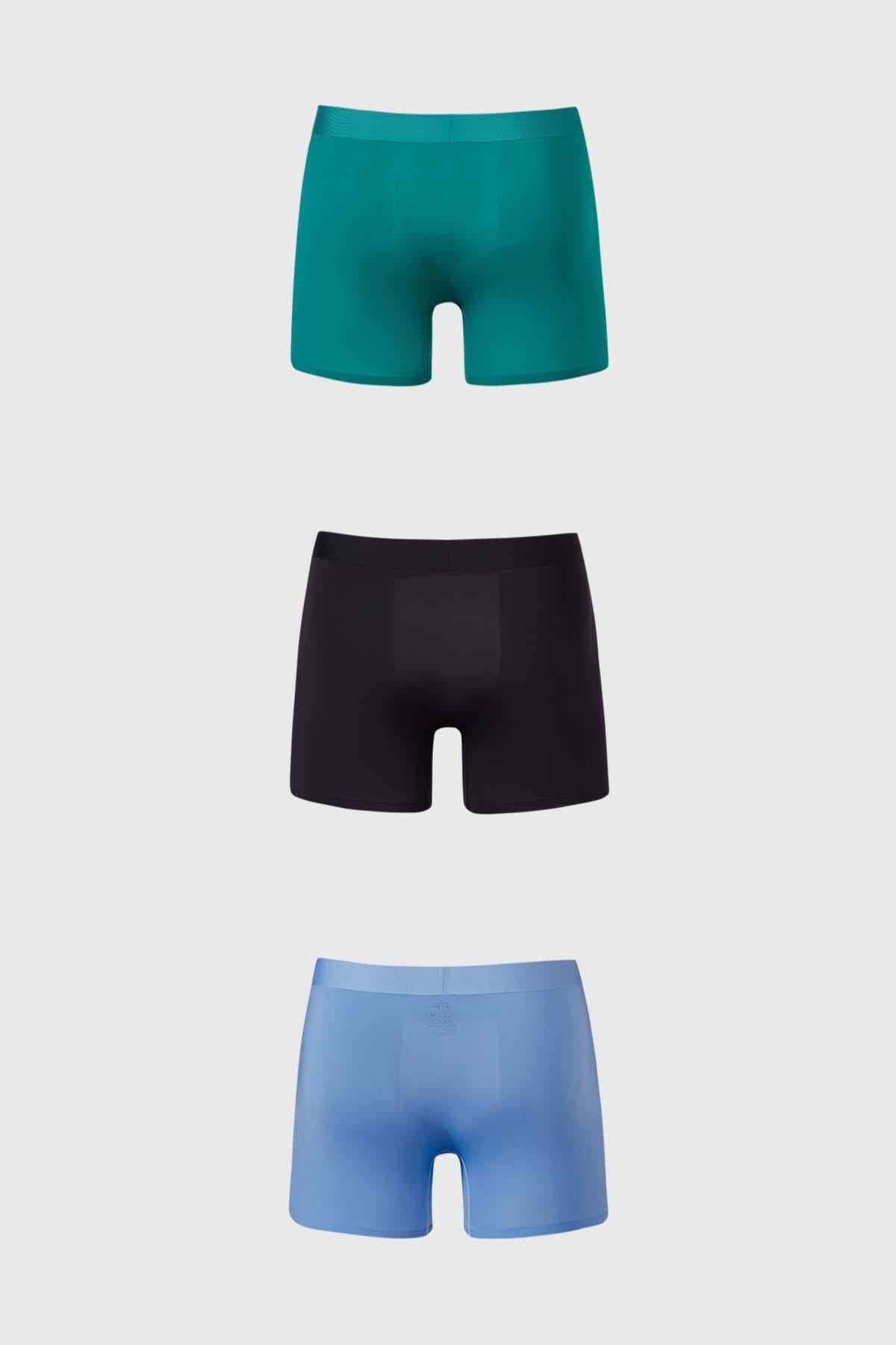 Boxer Hombre Tripack Verde