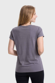 Polera Mujer Básica Print Gris