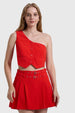 Blusa Mujer Gillette Asimétrico Rojo