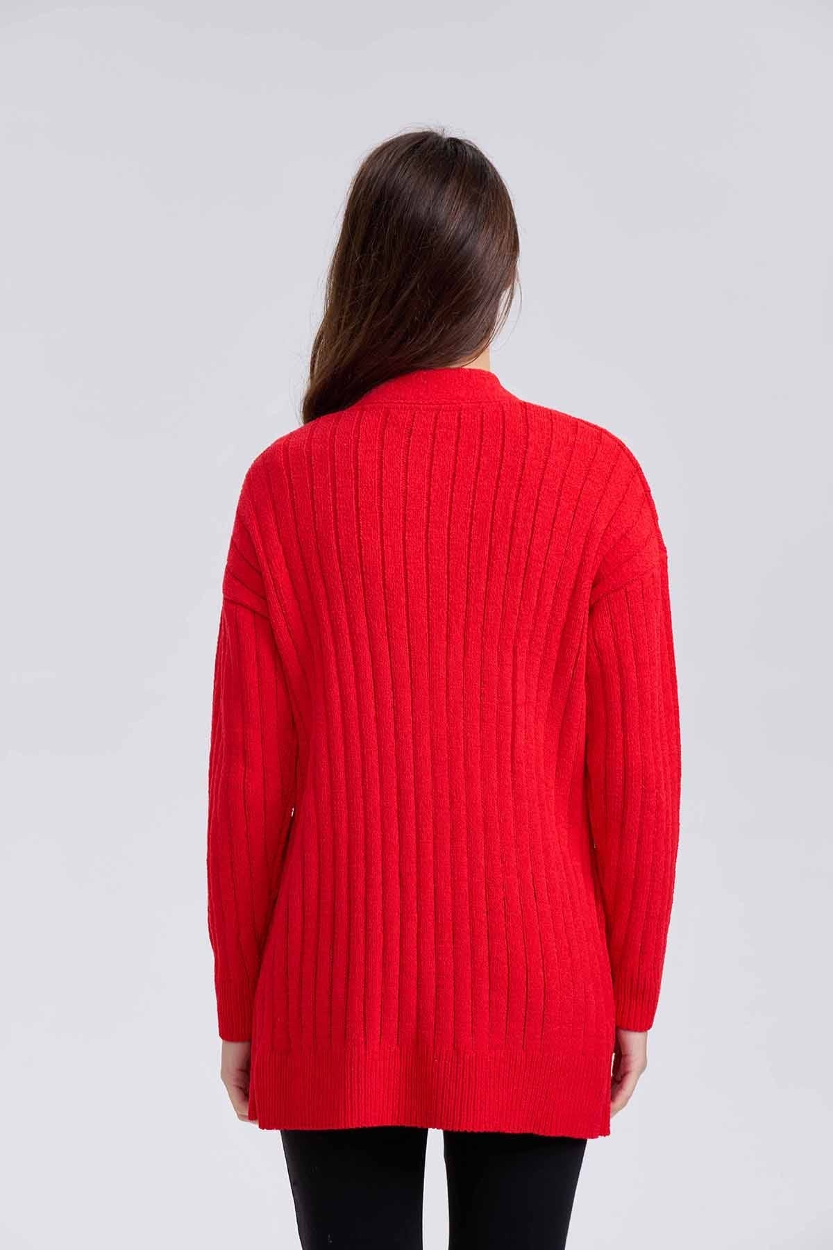 Sweater Mujer Tapado Rojo