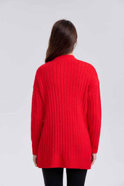 Sweater Mujer Tapado Rojo