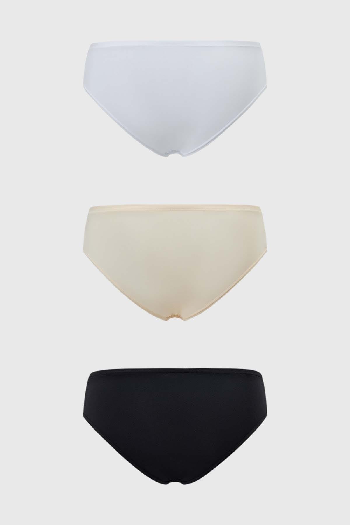 Calzón Mujer Tripack Algodón Blanco