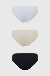 Calzón Mujer Tripack Algodón Blanco
