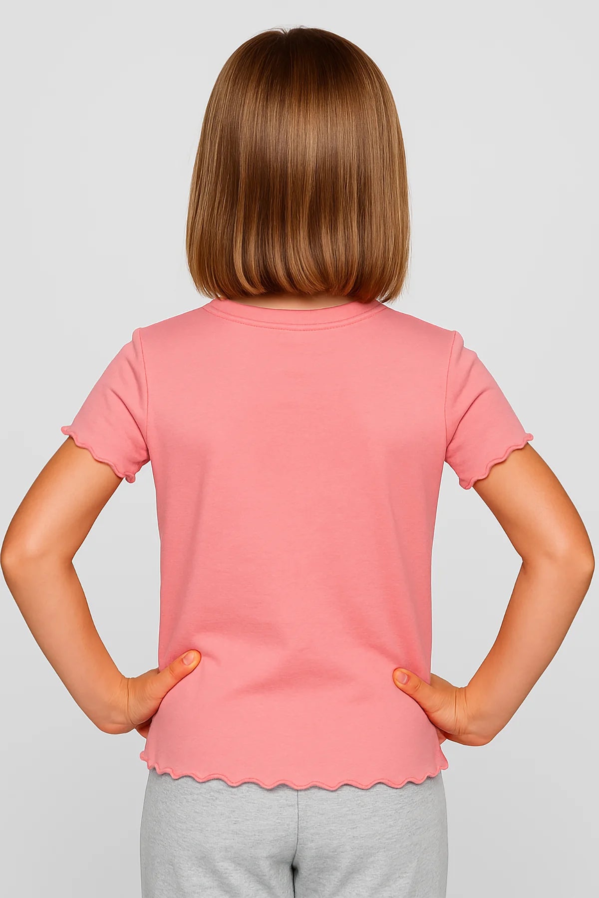 Polera Niña Con Lentejuelas Rosado