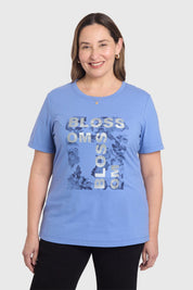 Polera Mujer Celeste