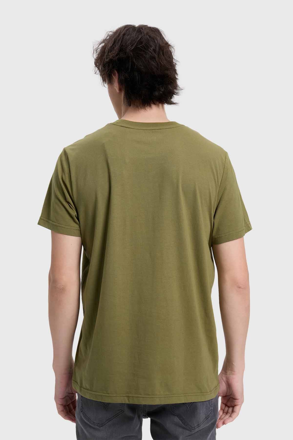 Polera Hombre Con Bolsillo Verde