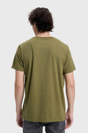 Polera Hombre Con Bolsillo Verde