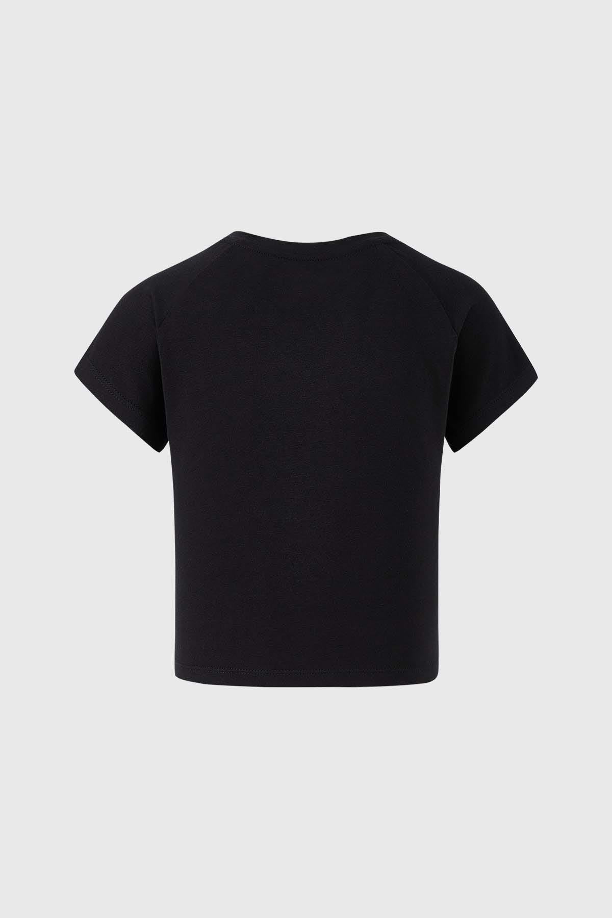 Polera Niña Print Negro
