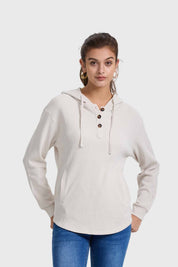 Polerón Mujer Cerrado Arena