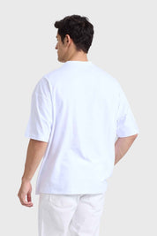 Polera Hombre Oversize Blanco