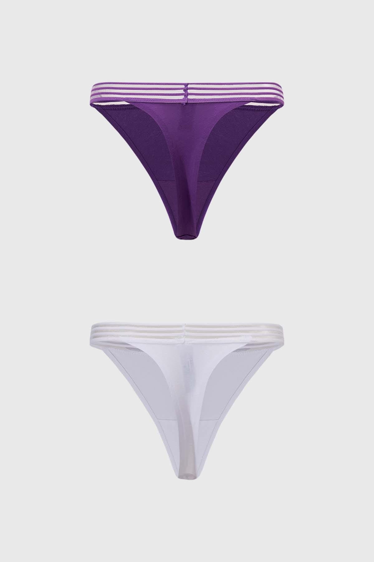 Calzón Mujer Bipack Colaless Sin Costuras Morado