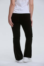 Pantalón Mujer Flare Cotelé Verde