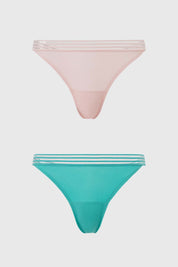 Calzón Mujer Bipack Colaless Sin Costuras Aqua