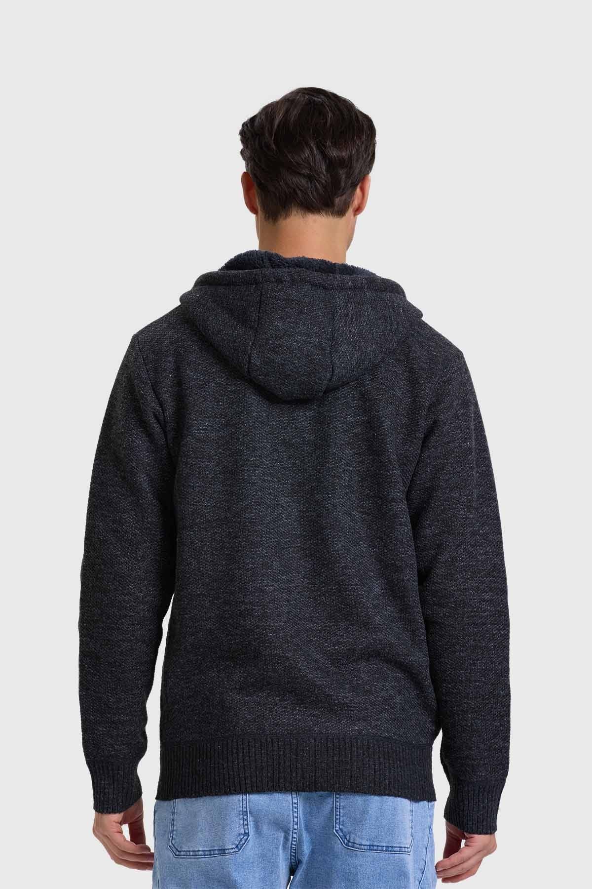 Polerón Hombre Con Polar Negro