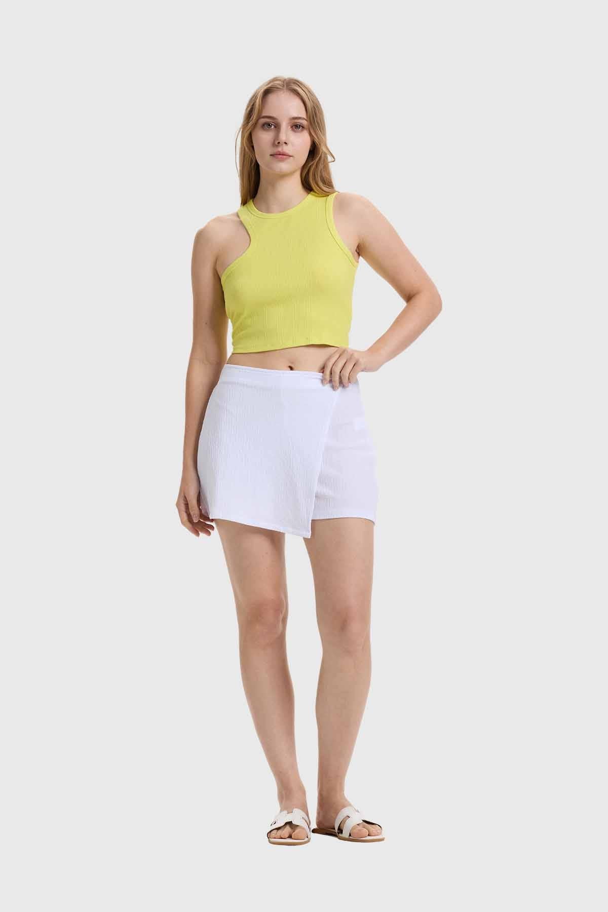 Polera Mujer Rib Verde