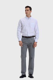 Pantalón Hombre Modelo Chino Cinturón Gris