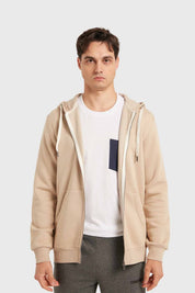 Polerón Hombre Hoodie Básico Beige