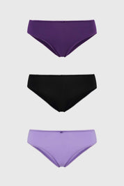 Calzón Mujer Bikini Algodón Lila