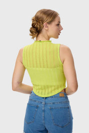 Polera Mujer Tejida Verde