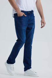 Jeans Hombre Slim Azul