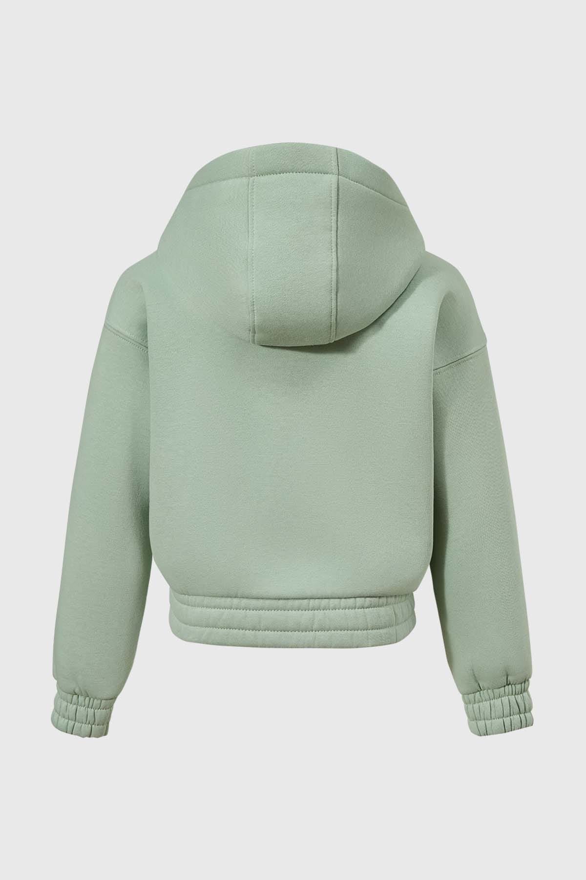 Polerón Niña Lentejuelas Verde