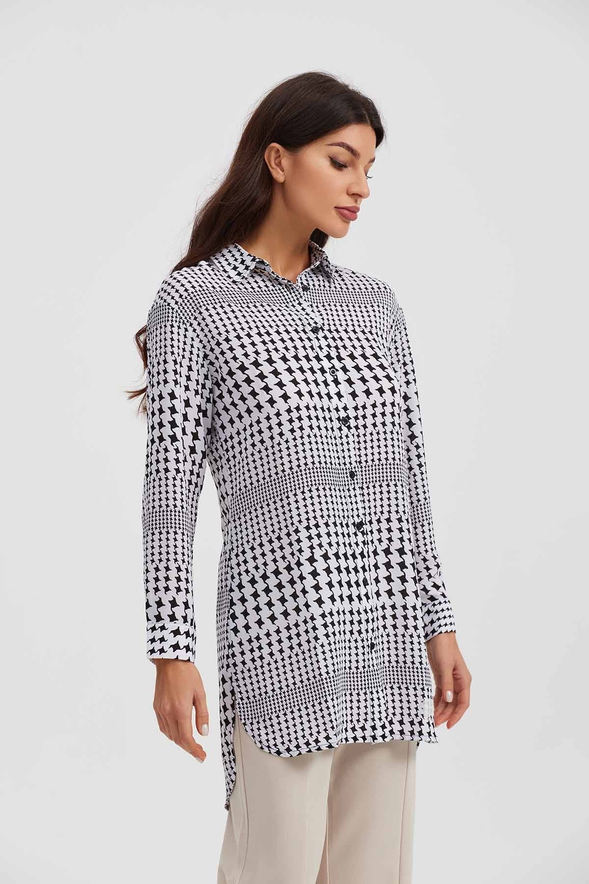 Blusa Mujer Tipo Camisa Blanco