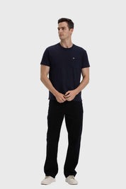 Polera Hombre Con Bolsillo Azul