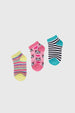 Calceta Niña Tripack Deportiva Fucsia Ii