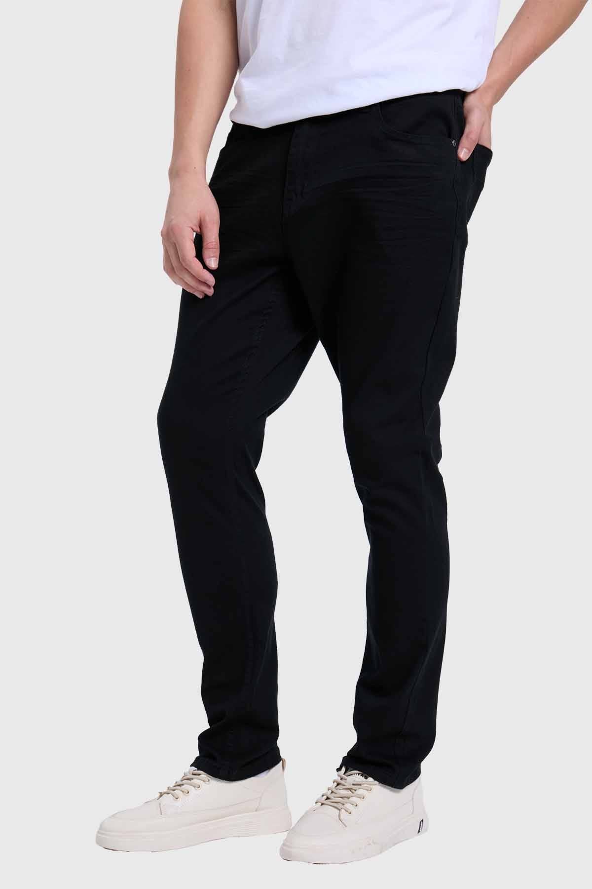 Jeans Hombre Slim Negro