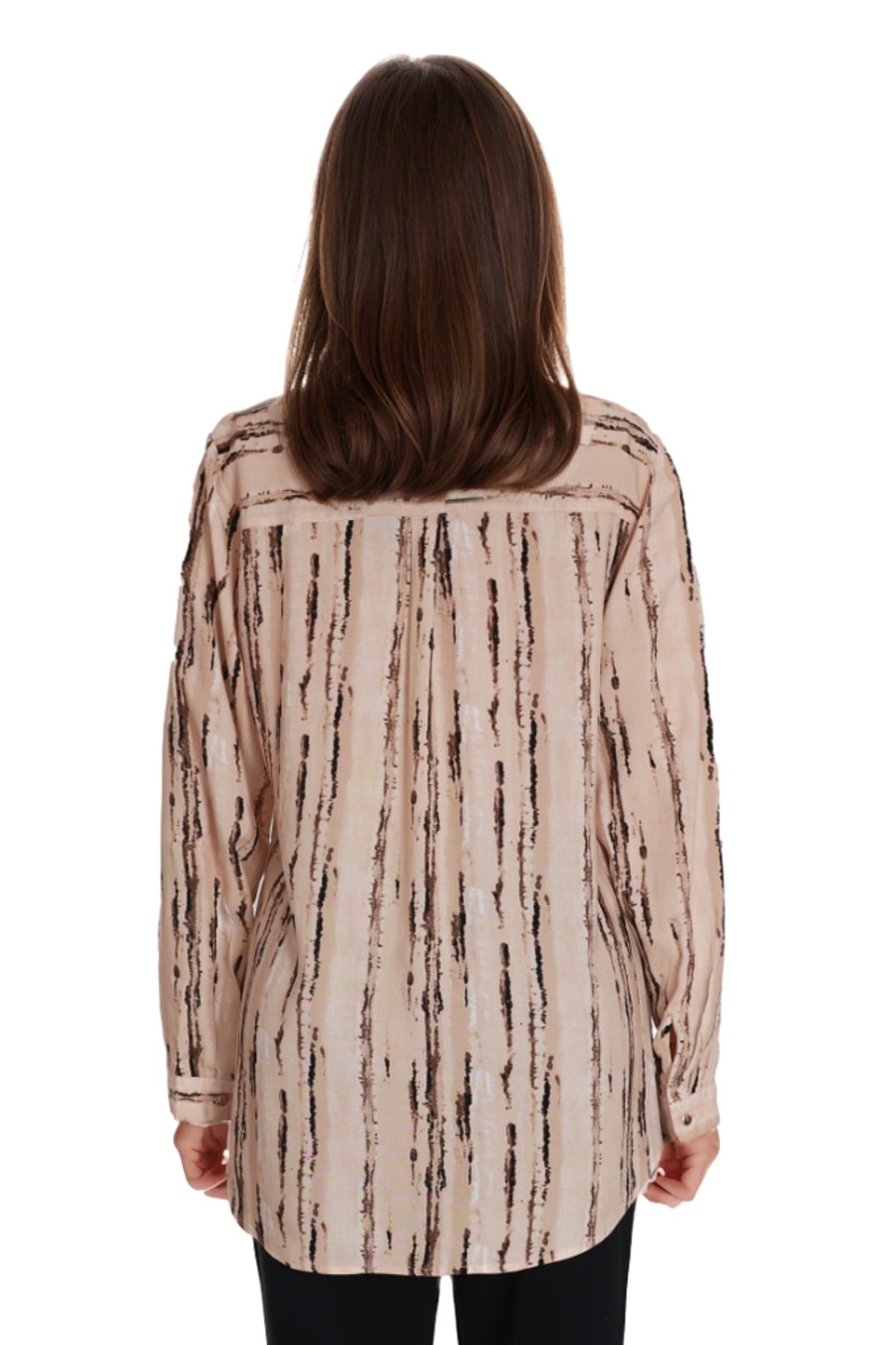 Blusa Mujer Estampada Beige