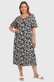 Vestido Mujer Campana Negro