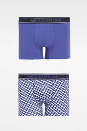 Boxer Hombre Bipack Azul