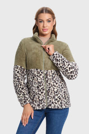 Polar Mujer Tipo Polerón Peludo Verde