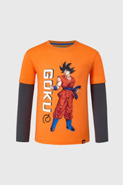 Polera Niño Dragon Ball Naranjo V