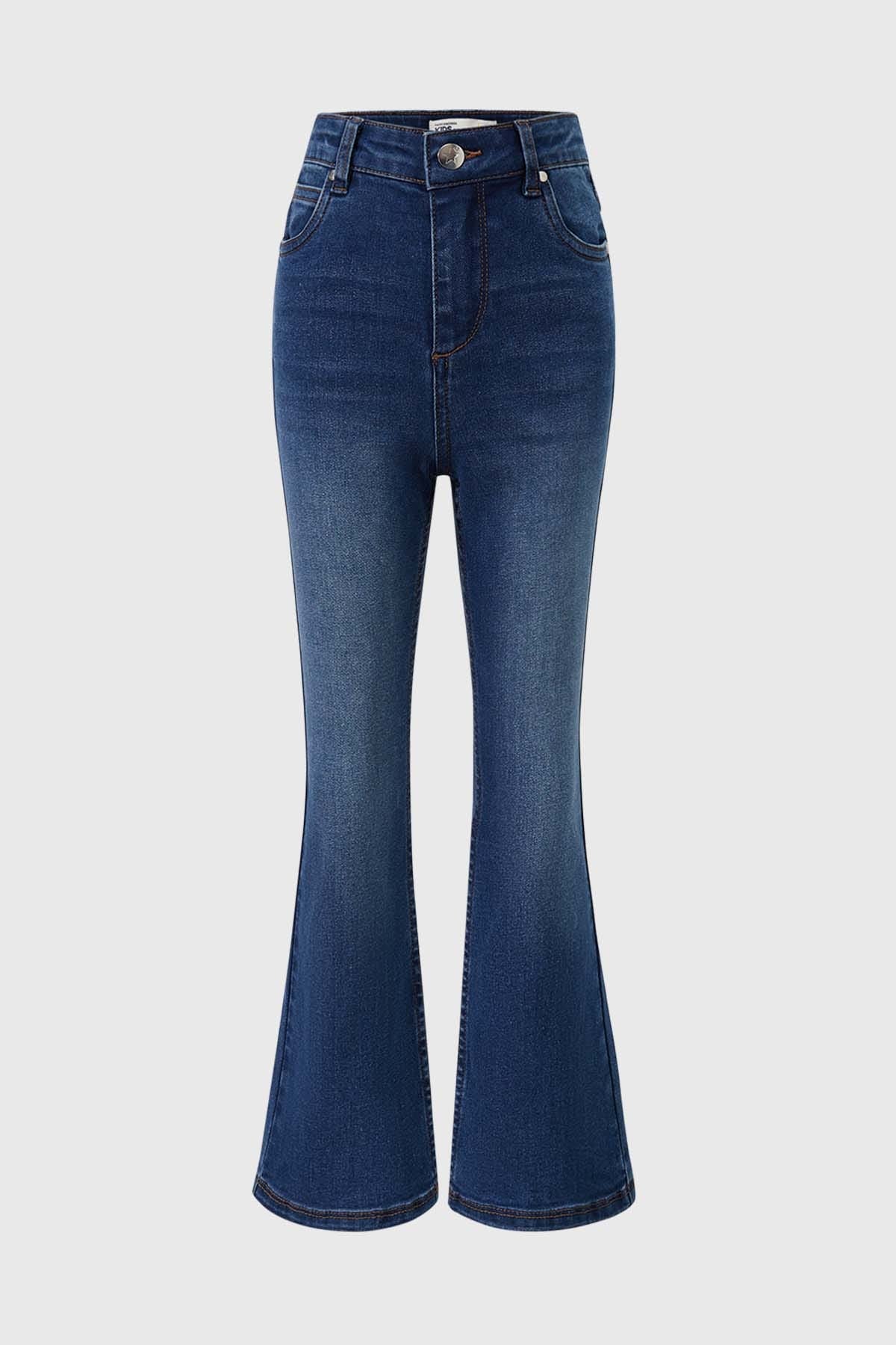 Jeans Niña Flare Azul
